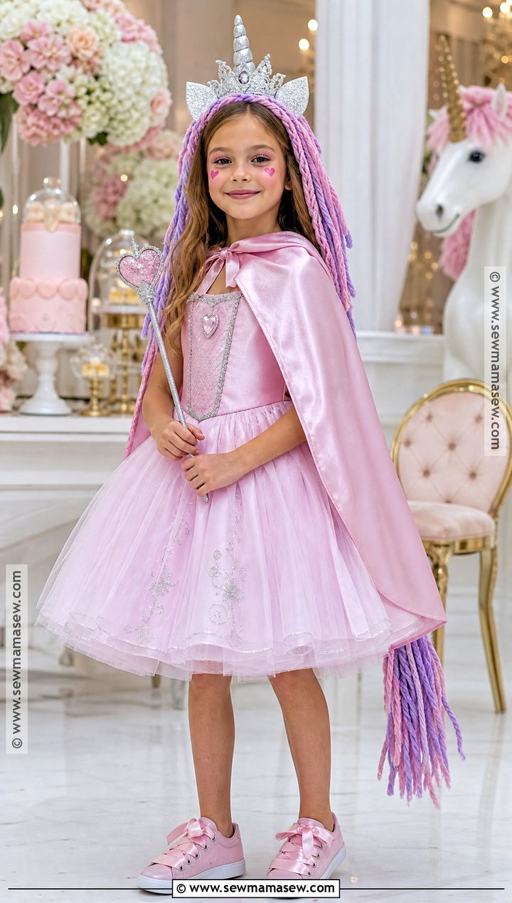 Pink Princess Unicorn Costume - 30 unicorn costume ideas for kids