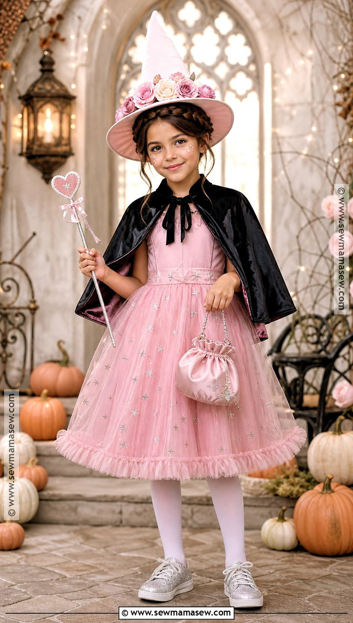 Pink Princess Witch Costume - 30 kids witch costume ideas