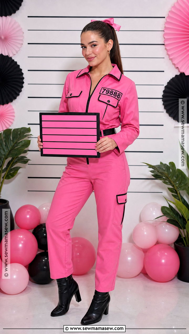 Pink Prisoner Costume - 30 prisoner costume ideas for women