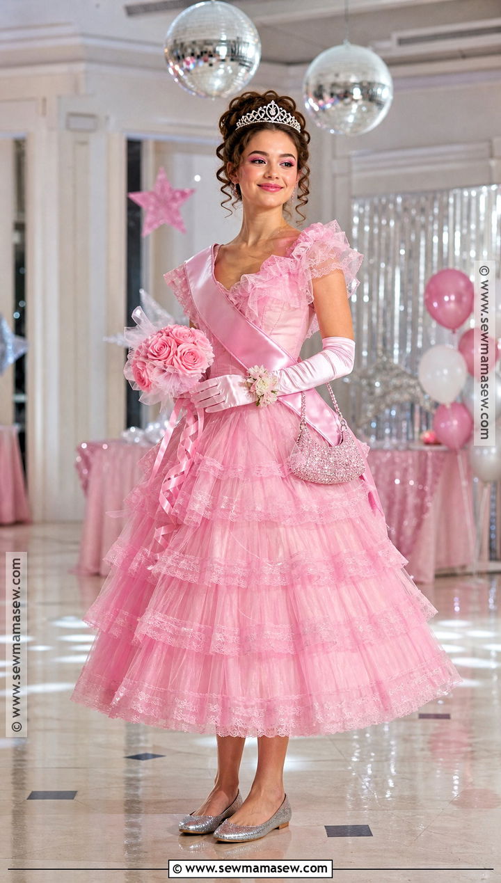 Pink Prom Queen Costume - 40 pink halloween costumes