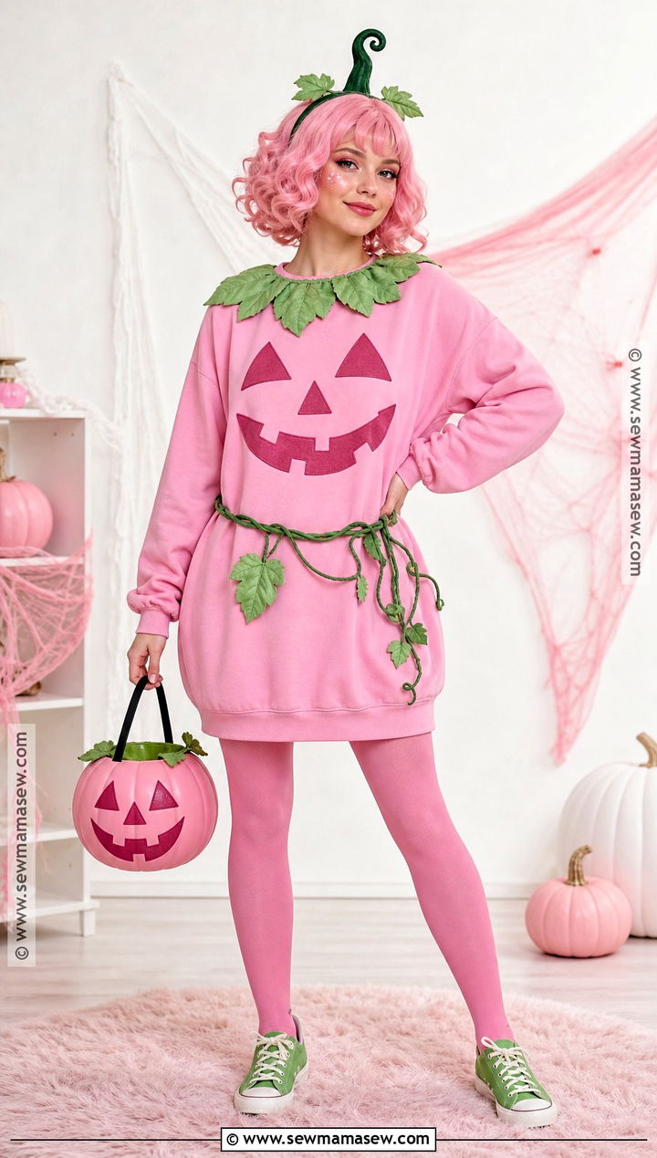 Pink Pumpkin Costume - 40 pumpkin costume ideas