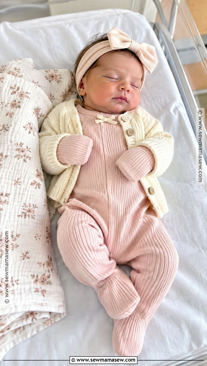 Pink Ribbed Footie Baby Girl Fall Coming Home Outfit - 15 baby girl coming home outfit fall ideas