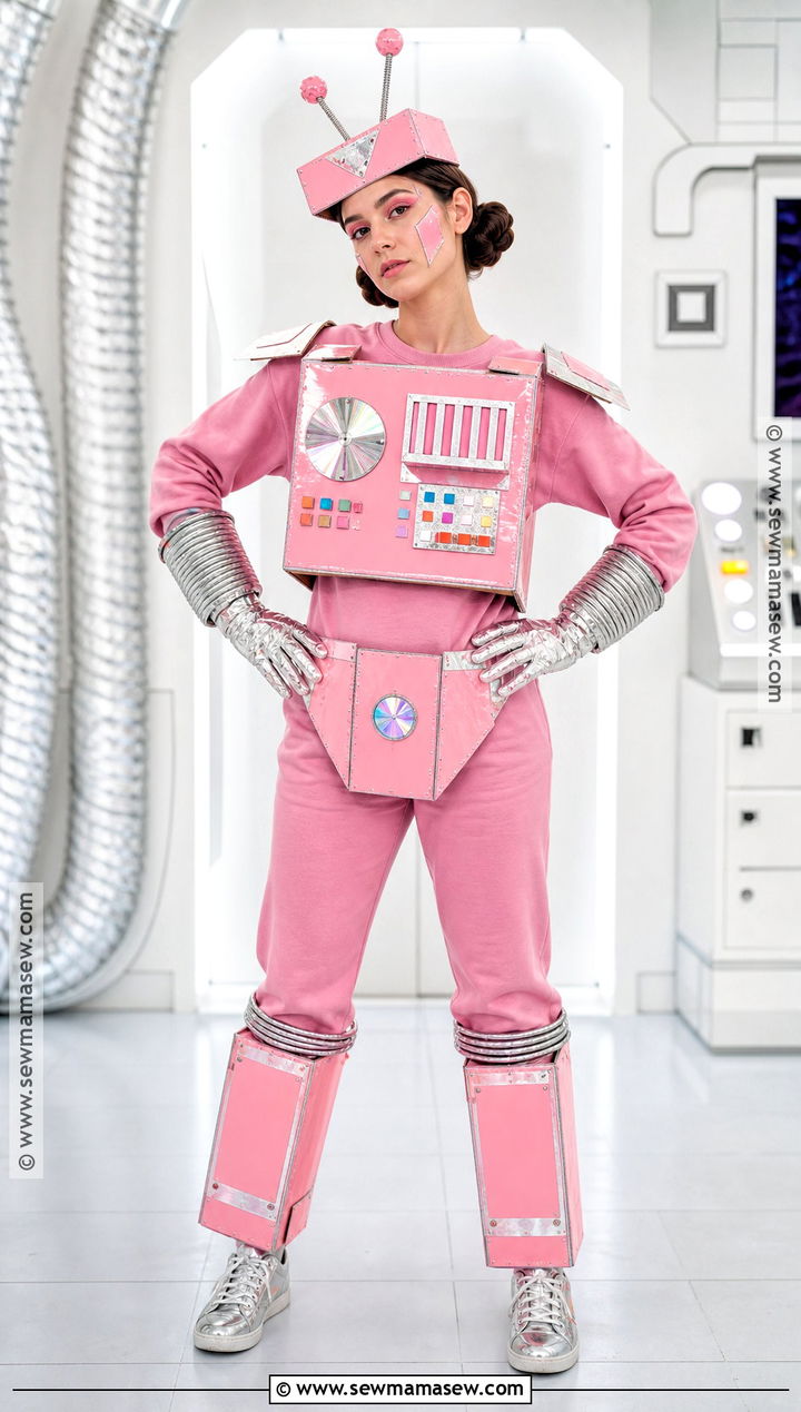 Pink Robot Costume - 40 pink halloween costumes