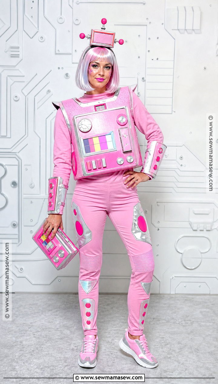 Pink Robot Costume - 35 pink halloween costume ideas