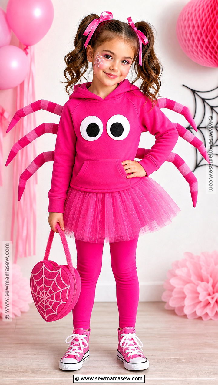 Pink Spider Costume - 30 spider costume ideas for kids