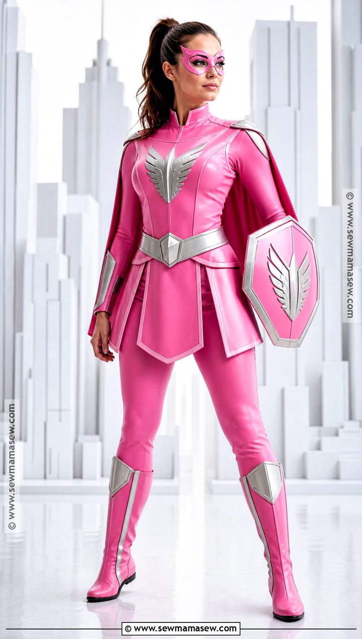 Pink Superhero Costume - 35 pink halloween costume ideas