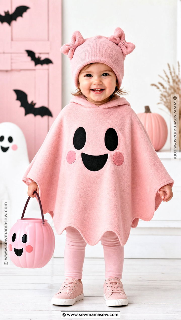 Pink Toddler Ghost Costume - 30 toddler ghost costume ideas