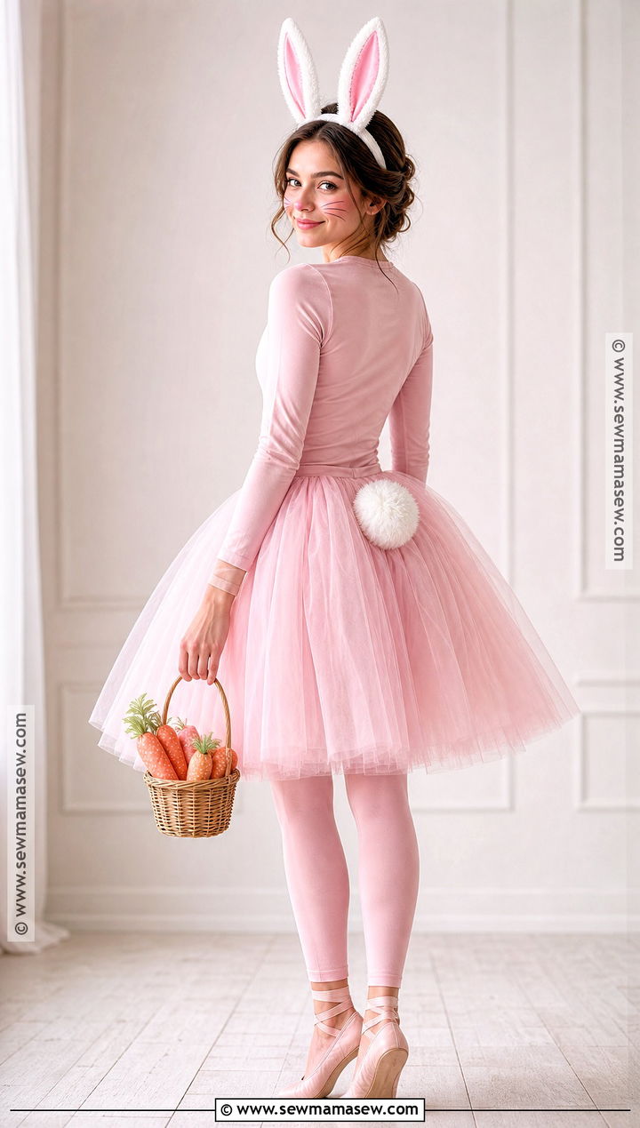 Pink Tutu Bunny Costume - 30 Cute Bunny Costume Ideas