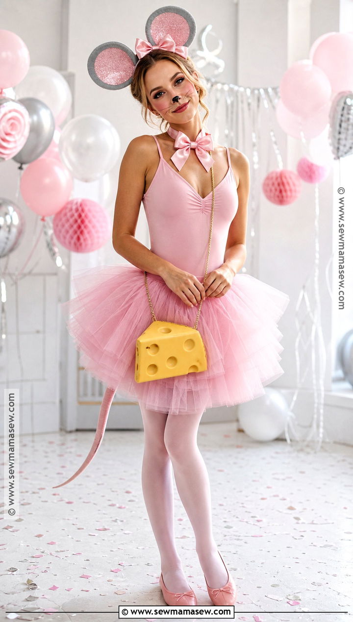 Pink Tutu Mouse Costume - 30 mouse costume ideas for women