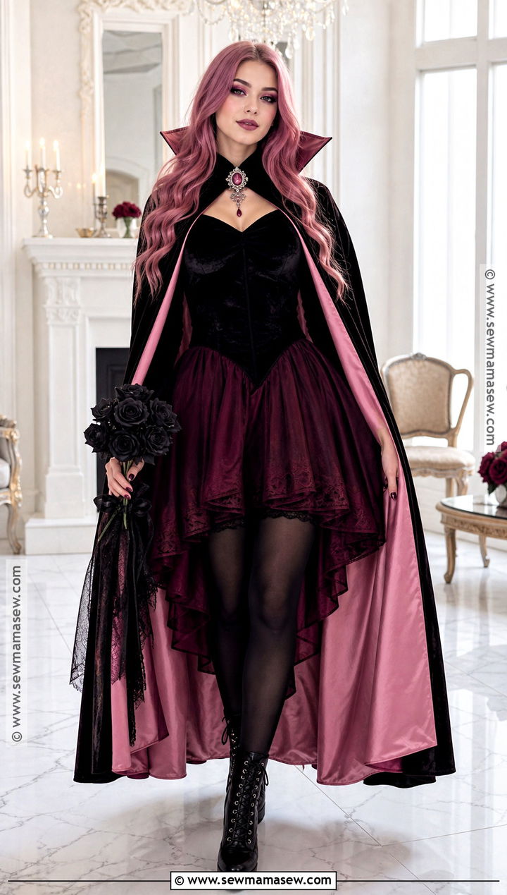 Pink Vampire Costume With Pink Hair - 35 pink hair costume ideas