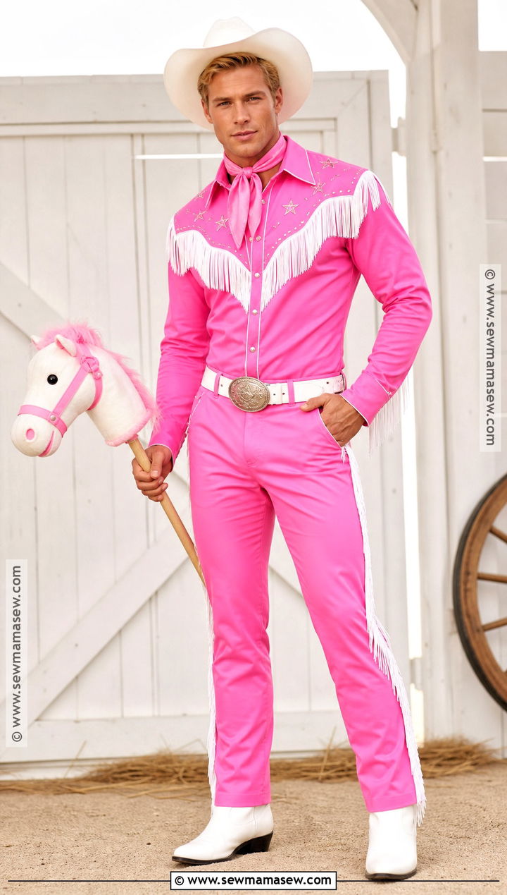 Pink Western Ken Costume - 40 pink halloween costumes