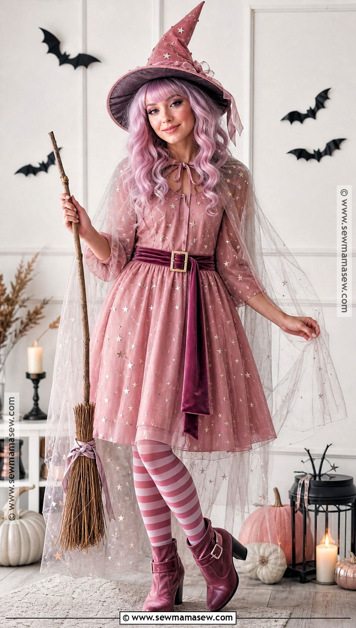Pink Witch Dress Costume - 30 pink dress costume ideas