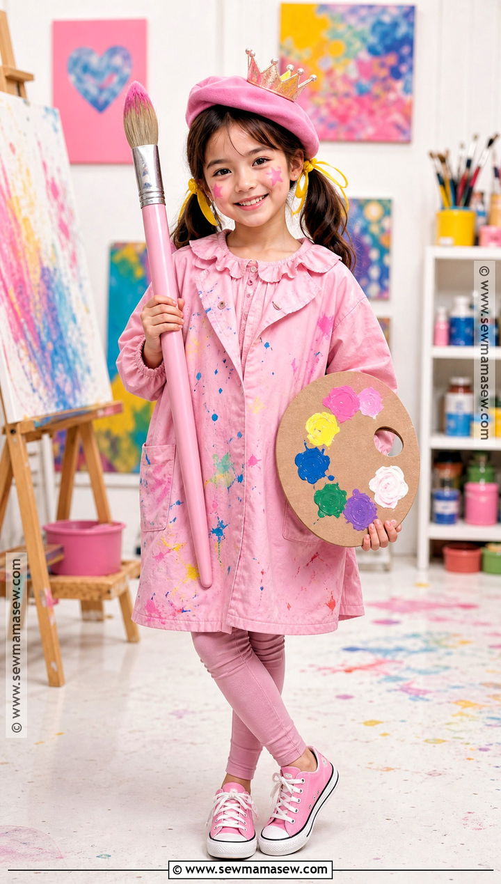 Pinkalicious Artist Costume With Paint Palette - 40 pinkalicious costume ideas