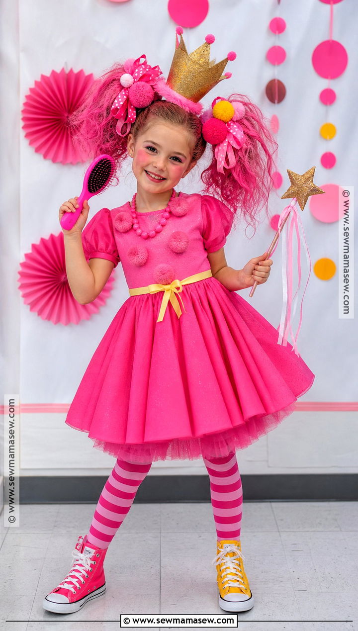 Pinkalicious Crazy Hair Day Costume - 40 pinkalicious costume ideas