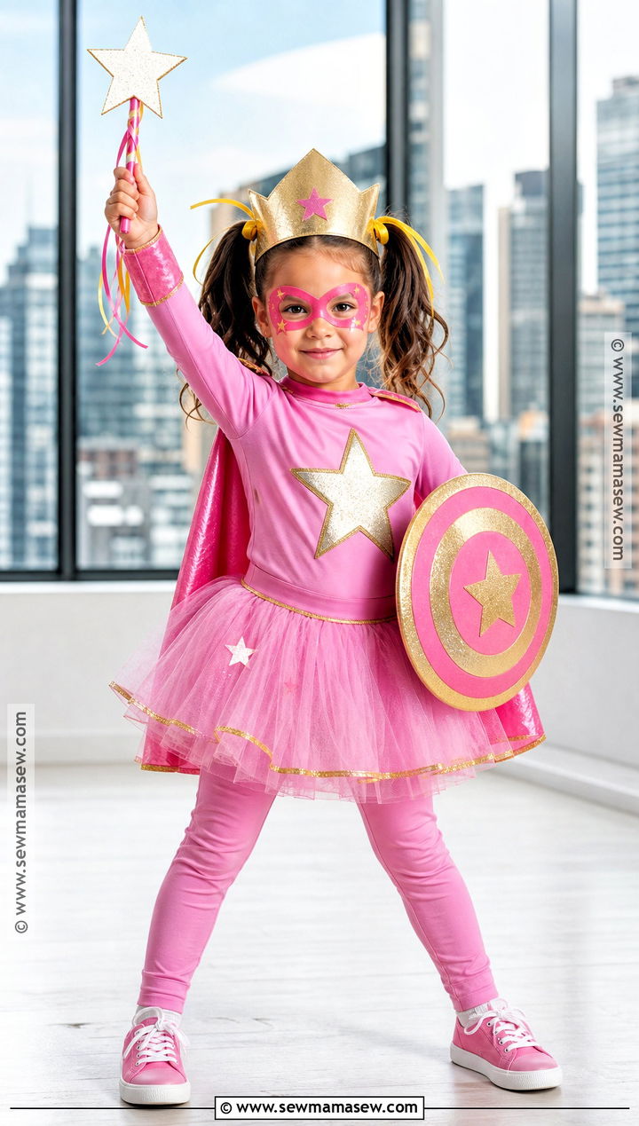 Pinkalicious Superhero Costume With Pink Cape - 40 pinkalicious costume ideas