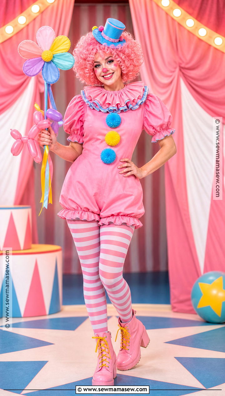 Pinkie Pie Party Clown Costume - 35 Pinkie Pie Costume Ideas