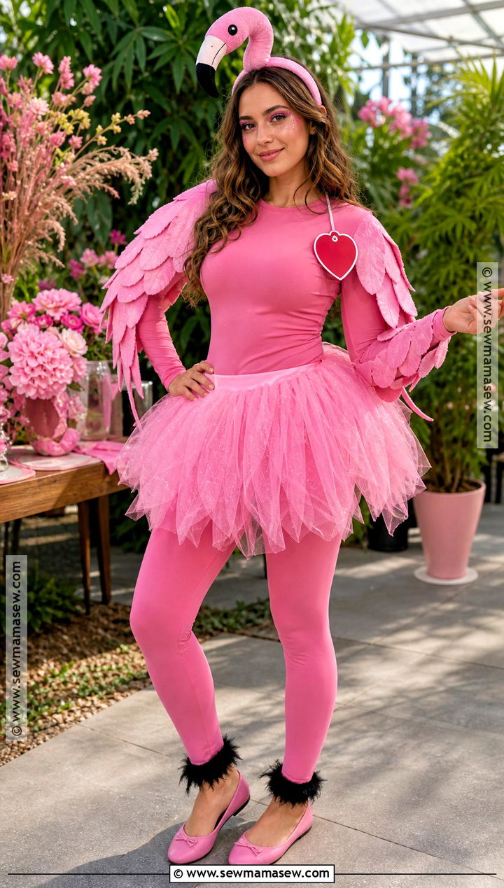 Pinky Flamingo Beanie Baby Costume - 35 Ty Beanie Baby Costume Ideas