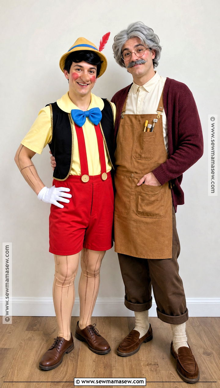 Pinocchio And Geppetto Couple Costume - 30 pinocchio costume ideas