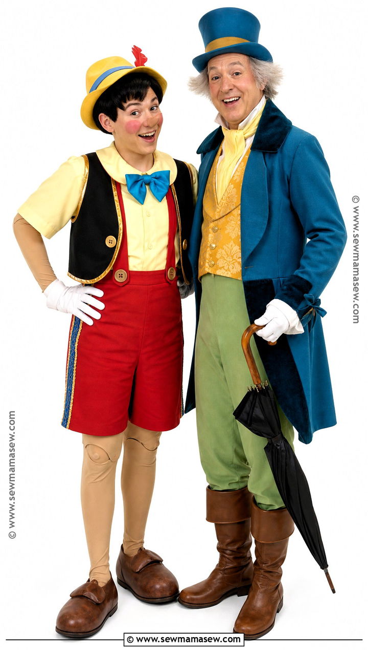 Pinocchio And Jiminy Cricket Duo Costume - 30 pinocchio costume ideas