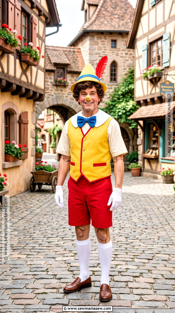 Pinocchio Costume With Yellow Hat - 30 shrek characters costumes