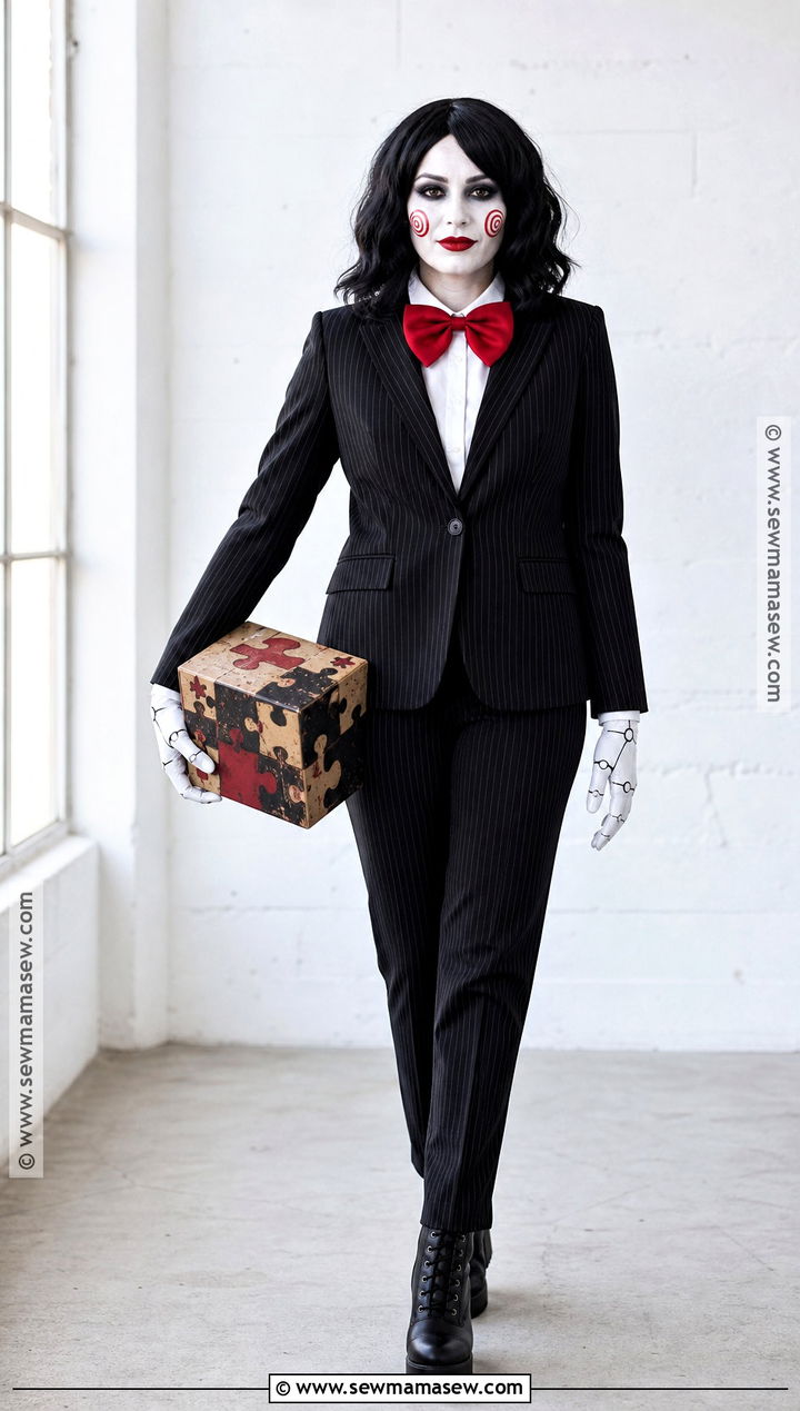 Pinstripe Jigsaw Costume With Trousers - 40 jigsaw costume ideas for women