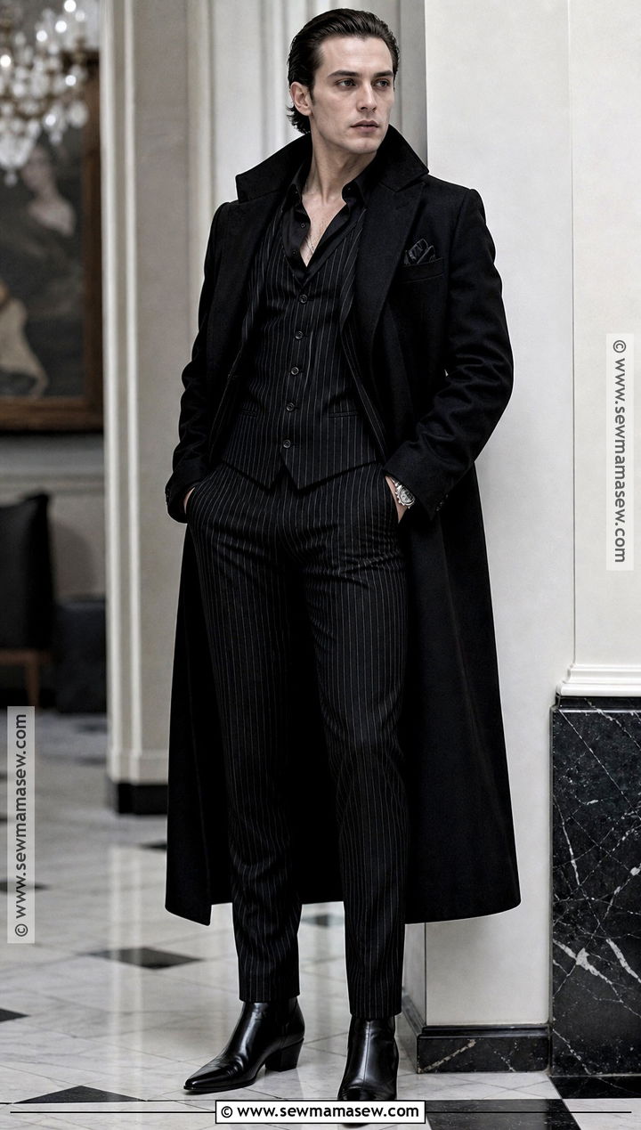 Pinstripe Suit Vampire Outfit - 30 modern vampire outfit ideas for men