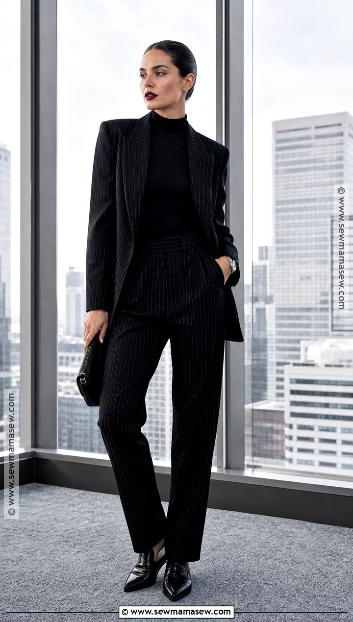 Pinstripe Vampire Outfit - 35 vampire outfit ideas