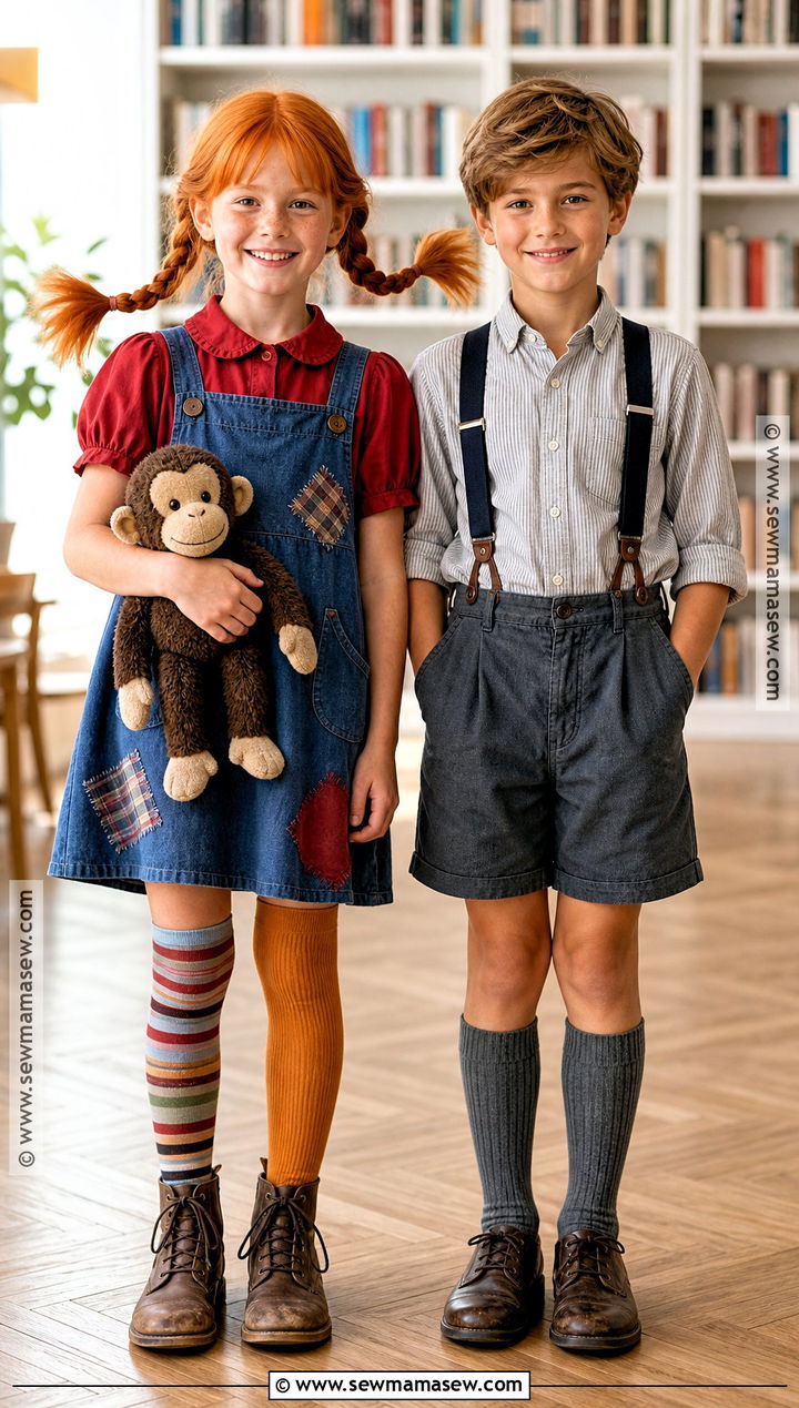 Pippi Longstocking And Tommy Duo Costume - 35 pippi longstocking costume ideas
