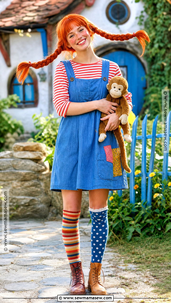 Pippi Longstocking Costume - 30 red hair costumes