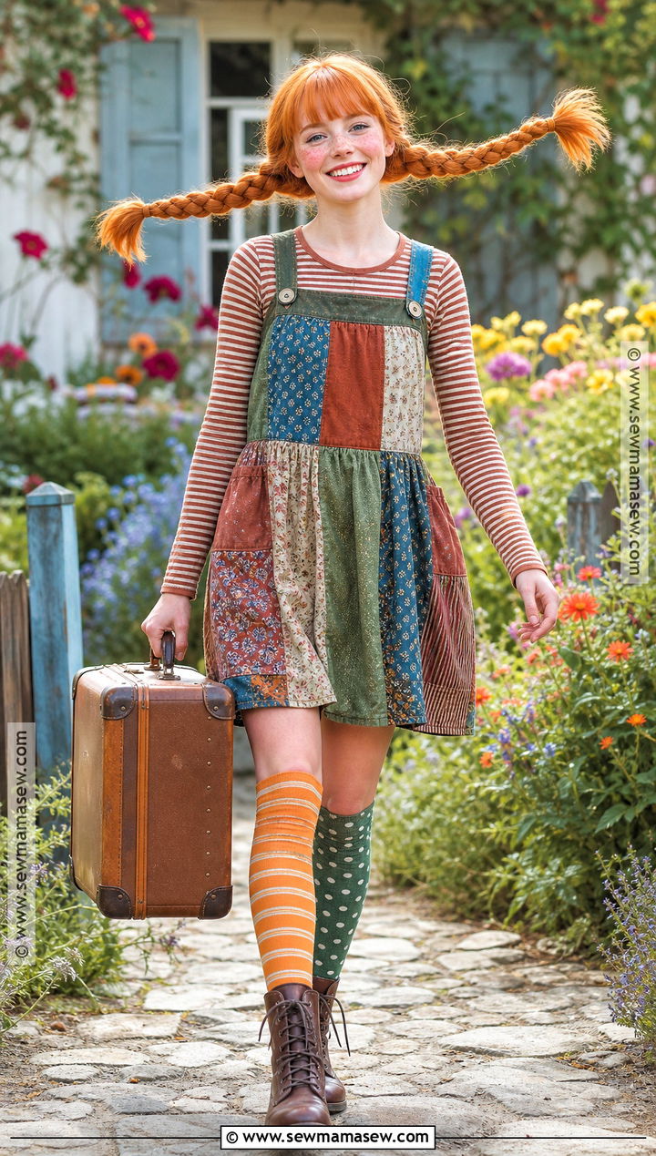 Pippi Longstocking Costume - 30 red head halloween costumes for women