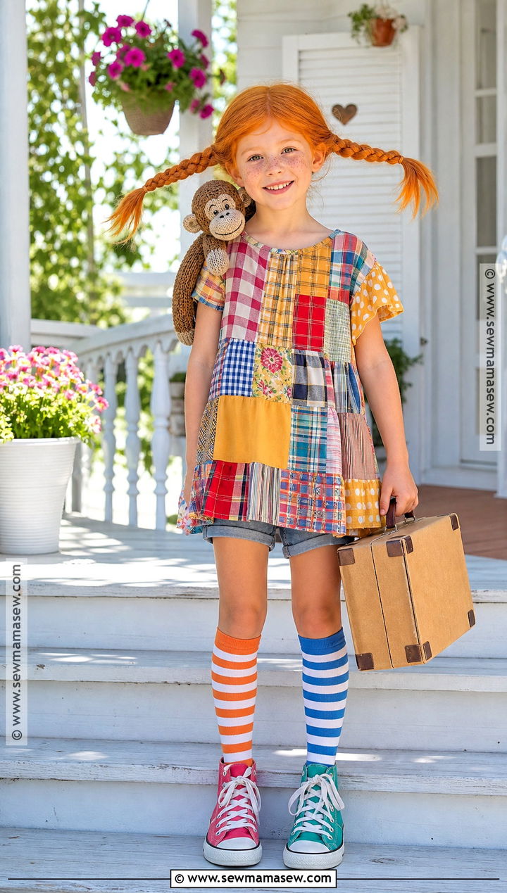 Pippi Longstocking Costume - 35 kids book character costumes