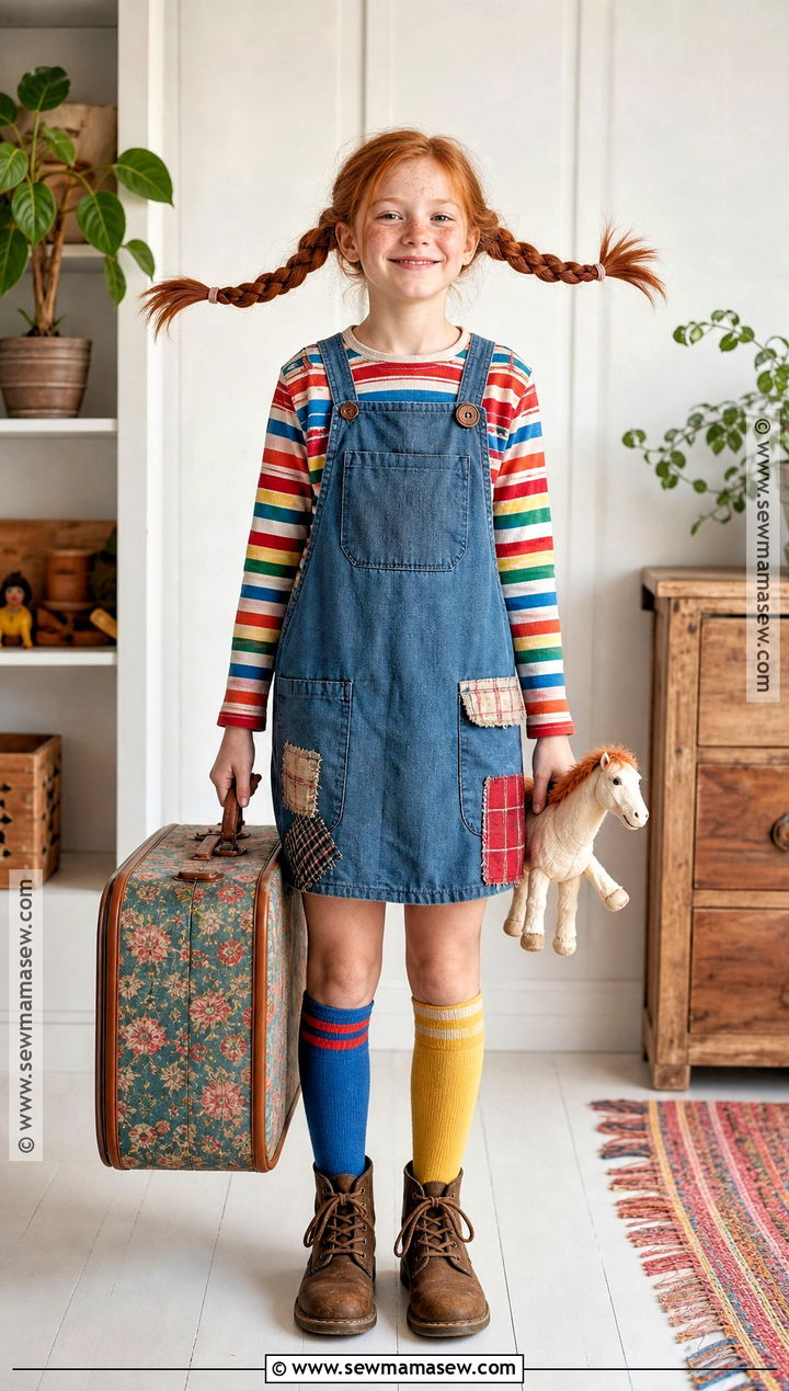 Pippi Longstocking Costume - 40 book characters dress up ideas