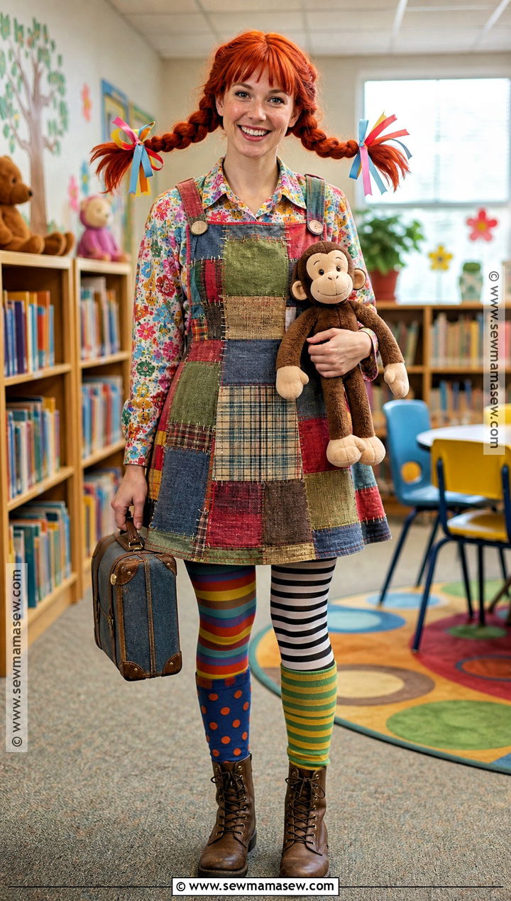 Pippi Longstocking Costume - 30 easy book character costumes for teachers