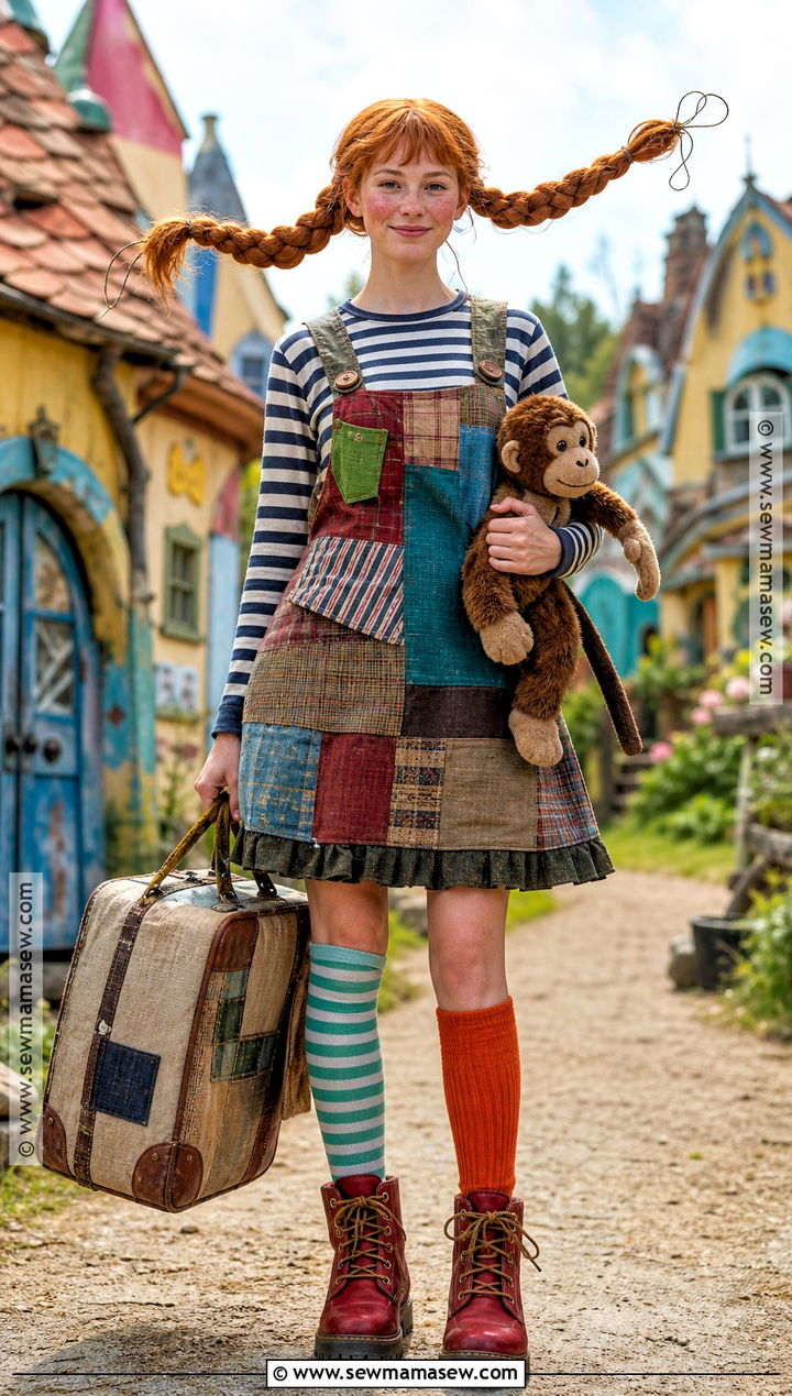 Pippi Longstocking Costume - 30 ginger hair halloween costume ideas