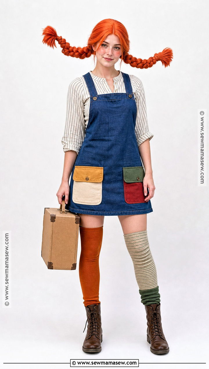 Pippi Longstocking Costume With Orange Wig - 35 pippi longstocking costume ideas
