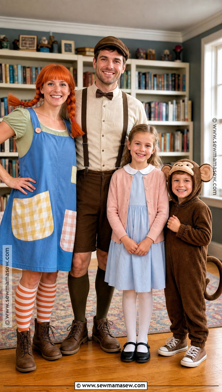 Pippi Longstocking Family Costume - 35 pippi longstocking costume ideas