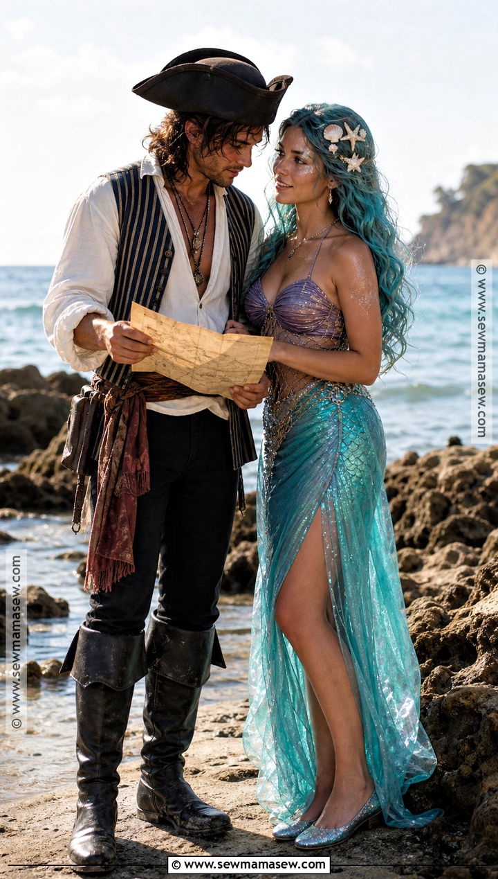 Pirate And Mermaid Costume - 30 costumes for 2
