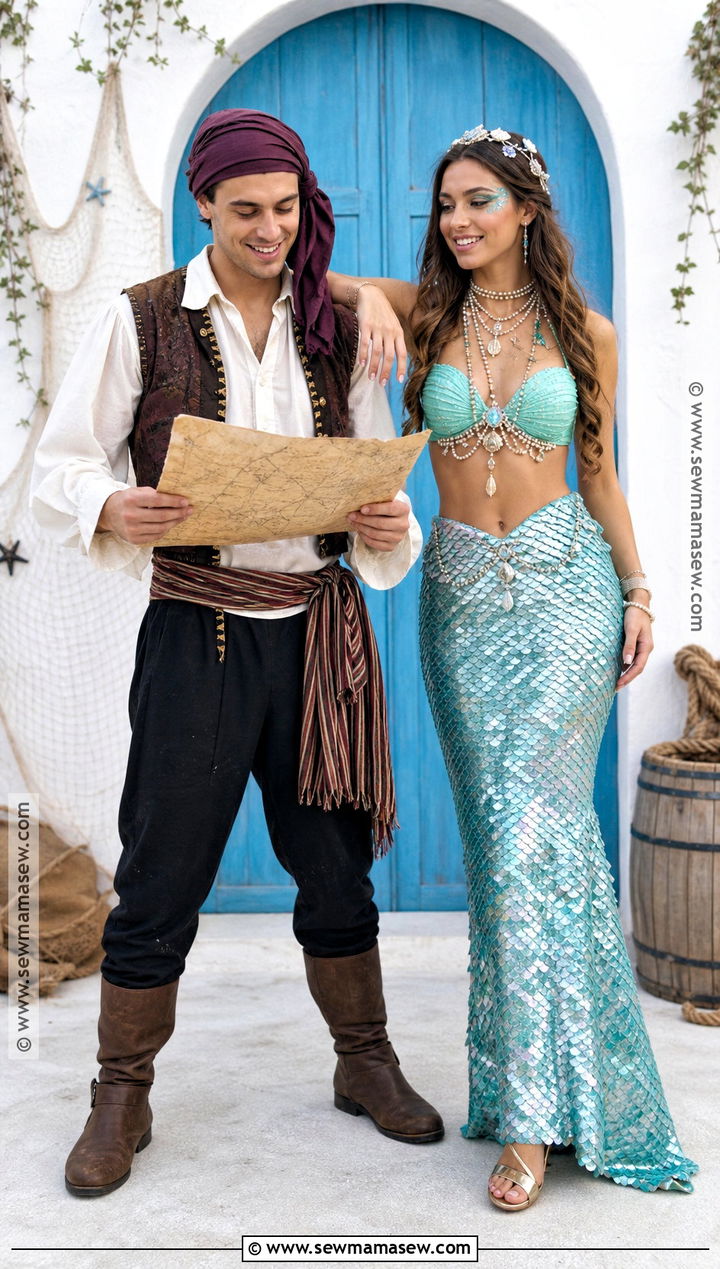Pirate And Mermaid Costume - 35 best friends halloween costumes