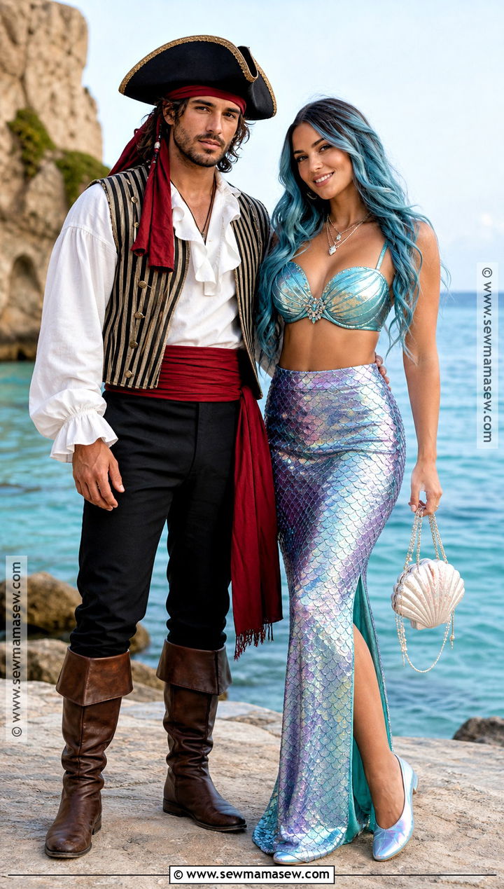Pirate And Mermaid Costume - 40 halloween costumes for 2
