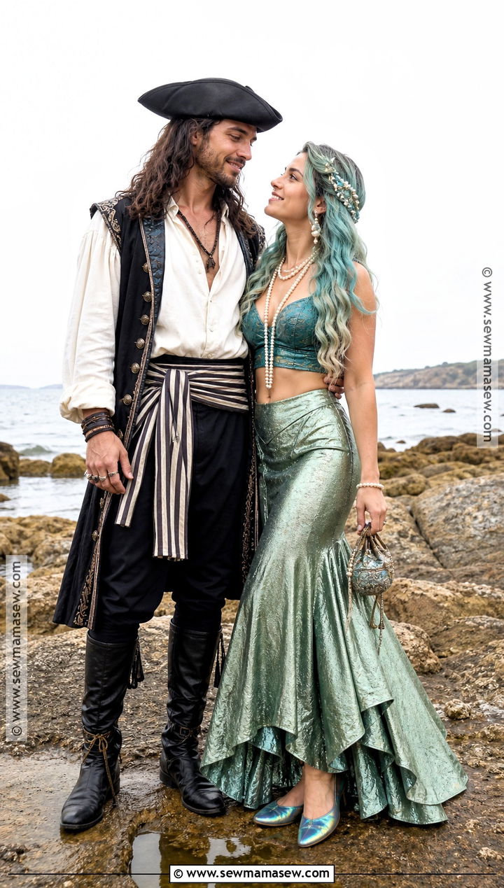 Pirate And Mermaid Couple Costume - 45 duo halloween costumes for couples