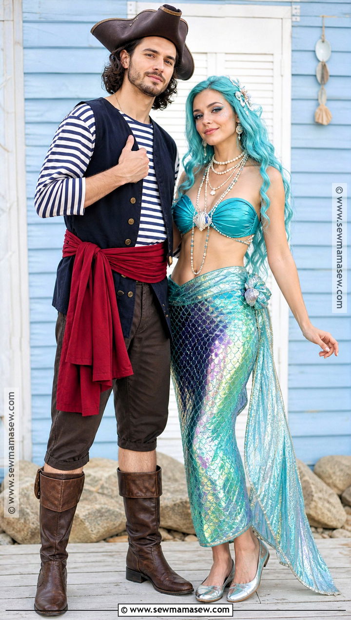 Pirate And Mermaid Duo Costume - 40 costume halloween duo ideas