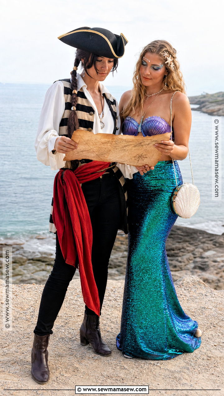 Pirate And Mermaid Duo Costume - 35 easy duo halloween costumes