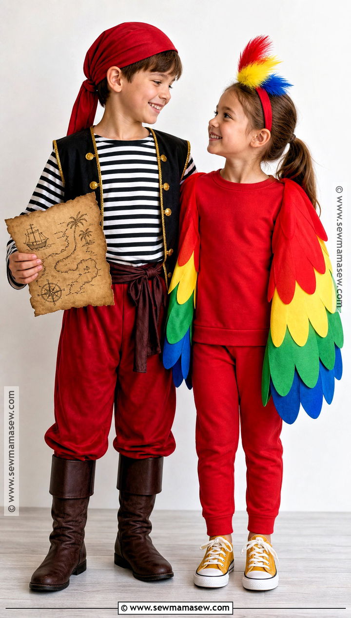 Pirate And Parrot Kids Costume - 35 pirate costume ideas for kids