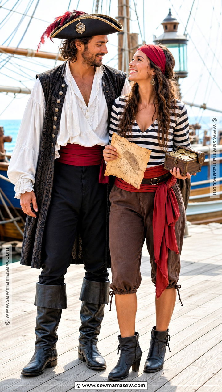 Pirate Captain And First Mate Couple Costume - 35 easy couples costume ideas