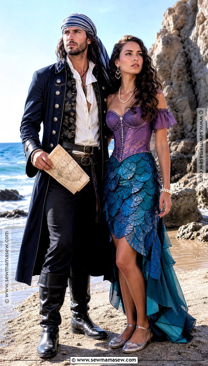 Pirate Captain And Mermaid Costume - 30 best couples costumes creative