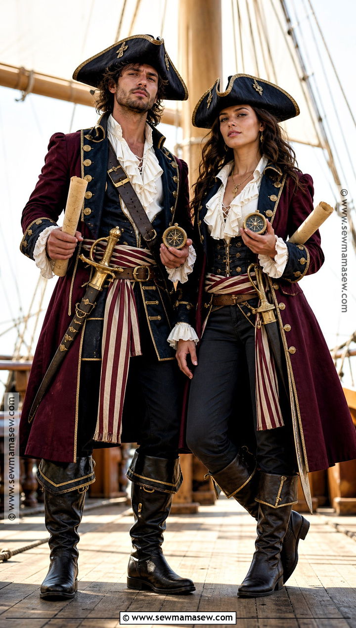 Pirate Captain Couple Costume - 45 halloween costumes for couples