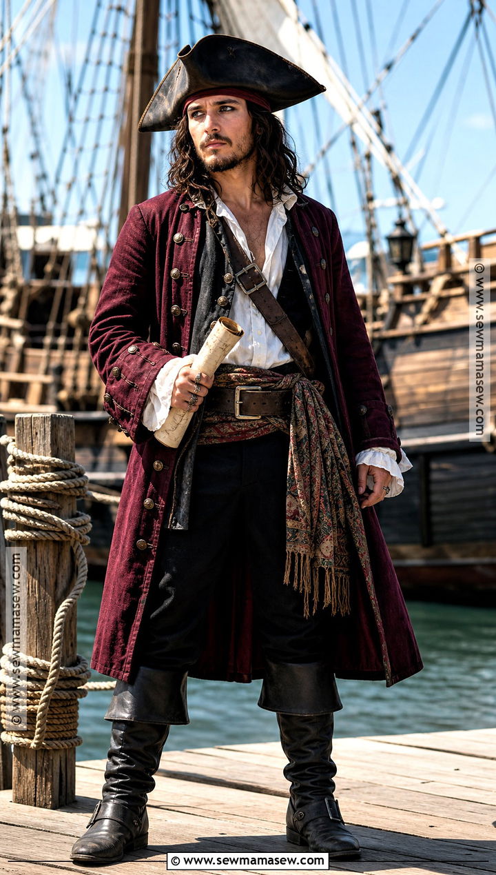 Pirate Captain Halloween Outfit - 35 halloween outfit ideas for men