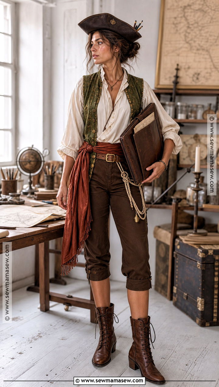 Pirate Cartographer Costume - 50 pirate costume ideas for women