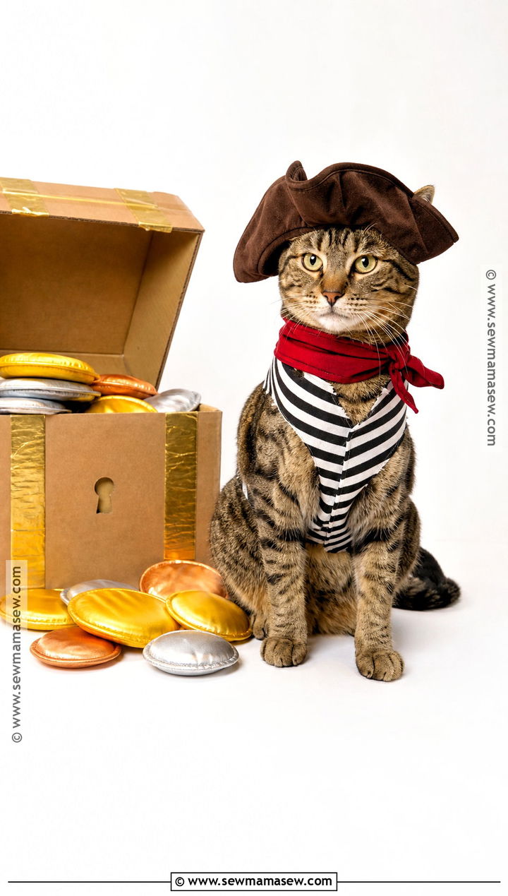 Pirate Cat Costume - 30 Halloween Costume Ideas for Cats