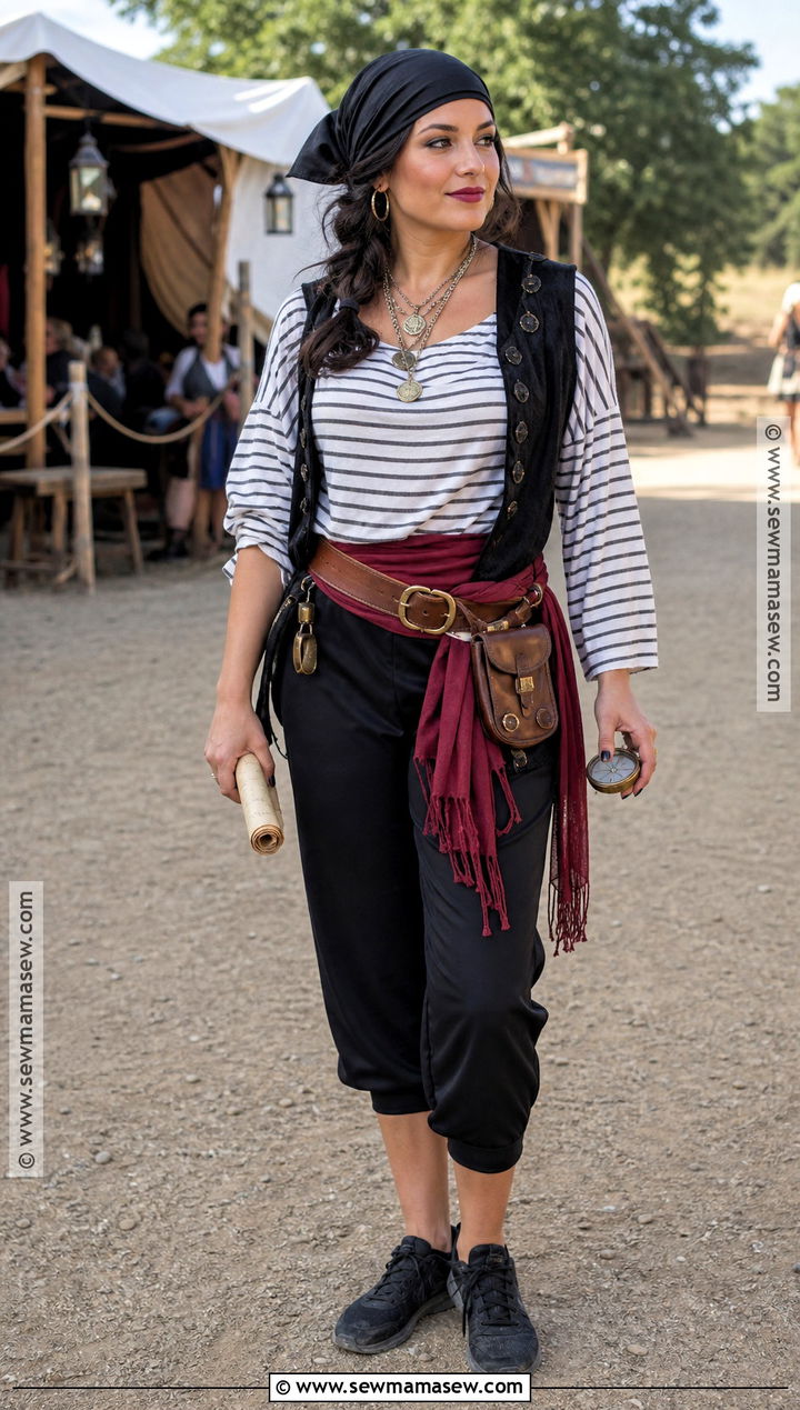 Pirate Costume With Sneakers - 30 Simple Pirate Costume Ideas for Women